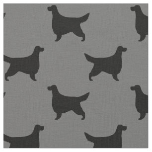 Tecido Gordon Setter Dog Silhouettes