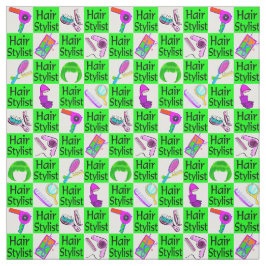 Tecido GORGEOSO DE LISTA DE CABELOS VERDE