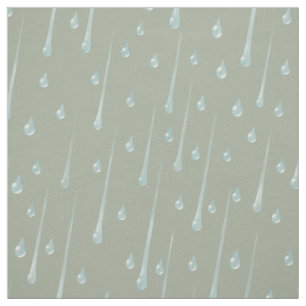 Tecido Gotas de Chuva Caindo Lindos Dias Chuvosos Oliva C