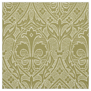 Tecido Gótica Revival Fleur de Lys - Antigo Dourado