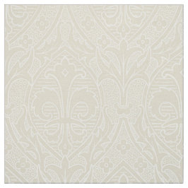 Tecido Gótica Revival Fleur de Lys - Marfim