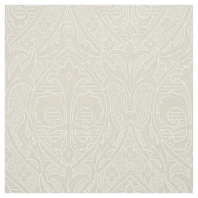 Tecido Gótica Revival Fleur de Lys - Marfim (Modelo)