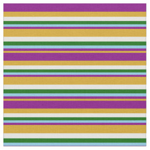 Tecido Gourenço, Roxo, Azul Céu, Verde e Creme de Mint