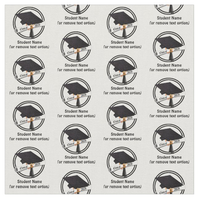 Tecido Grad Cap Diploma Class of 2026 Graduation (Detalhe)