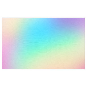 Tecido Gradiente Prismático Suave Arco-Íris de Pastel