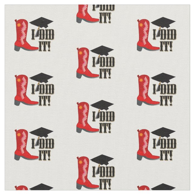 Tecido Graduação de Boot Red Cowboy (Detalhe)