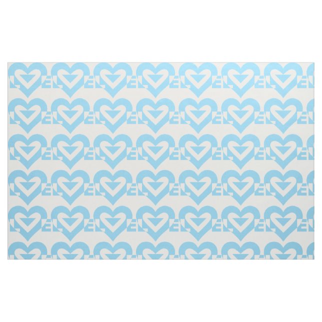 Tecido Gráfico de Amor legal, Azul (Fat Quarter)