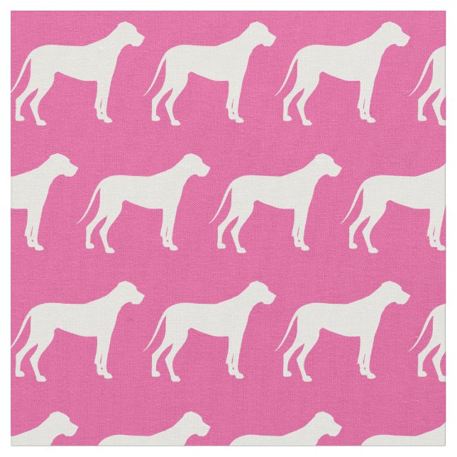 Tecido Grande Cachorro Silhueta Pet Rosa (Detalhe)