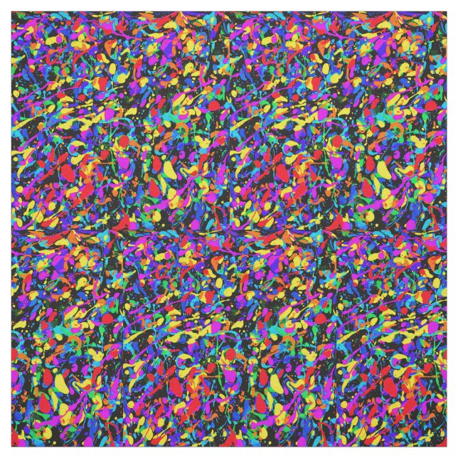 Tecido Grande Splatter - Algodão Combado (Modelo)