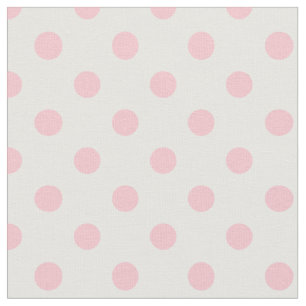 Tecido Grandes bolinhas - rosa no branco