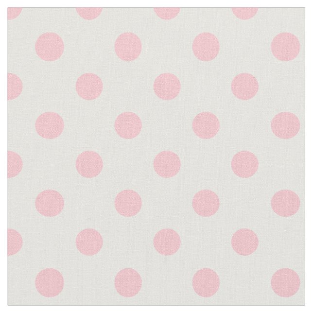 Tecido Grandes bolinhas - rosa no branco (Detalhe)