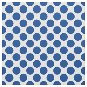 Tecido Grandes pontos retrógrados - azul de cobalto e br