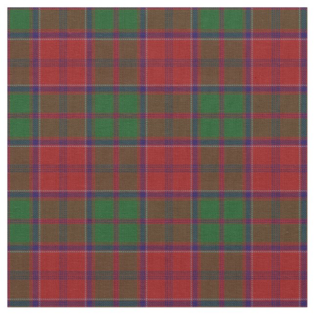Tecido Grant Clan Tartan Xadrez escocesa (Detalhe)