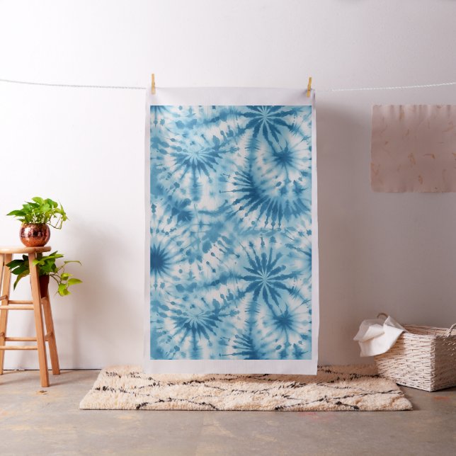 Tecido Gravata Tie-Dye Azul Claro (In Situ)