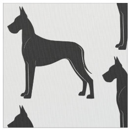 Tecido Great dane na silhueta