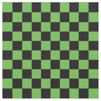 Tecido Green & Black Checkerboard