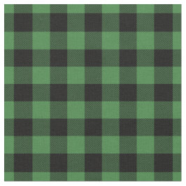 Tecido Green & Black Gingham Plaid