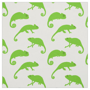 Tecido Green Chameleon - Réptil Divertido Padrão