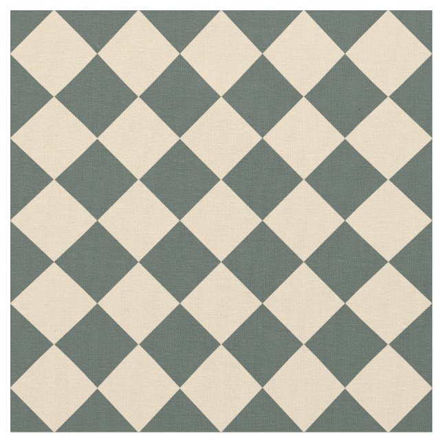 Tecido Green Yellow Checker Diamond Pattern (Detalhe)