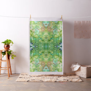 Tecido Greenwoods espelhou o impressão da gelo-tintura