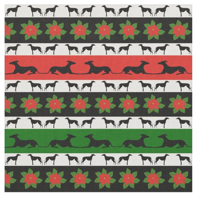 Tecido Greyhound Christmas Silhouettes (Detalhe)