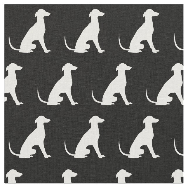 Tecido Greyhound Dog Silhout Pet (Detalhe)