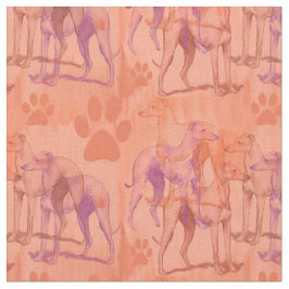 Tecido Greyhounds no nevoeiro