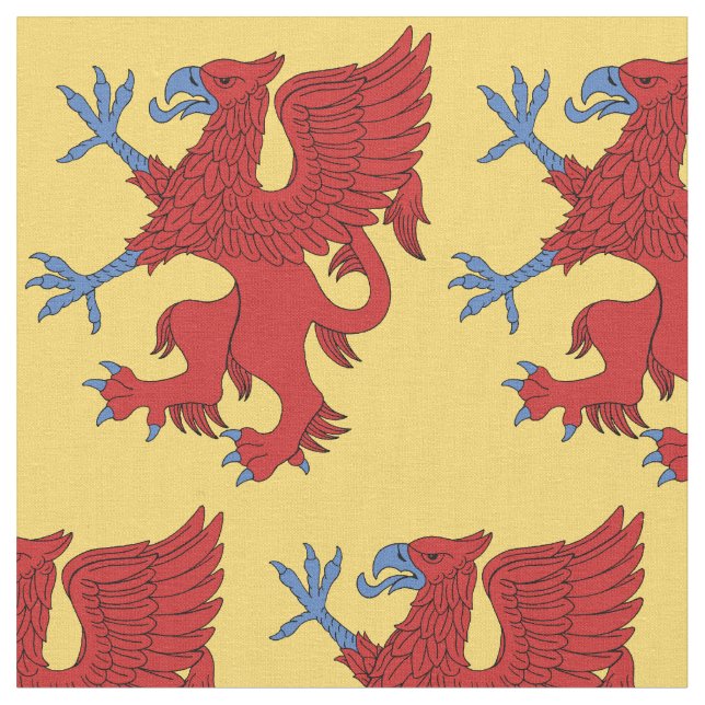 Tecido Griffin Rampant Gules (Detalhe)