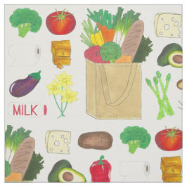 Tecido Grocería de Greenmarket Comprando Frutas de vegeta