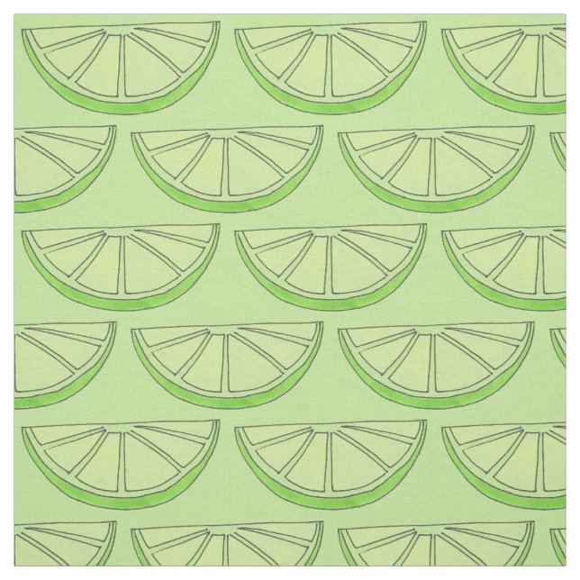 Tecido Grove de Fruta de Citros da Fatia de Limão Verde (Modelo)