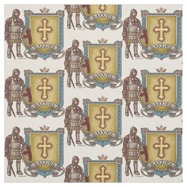 Tecido Guerreiro cristão por Jesus (Amostra)