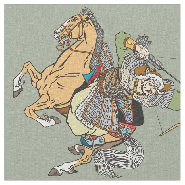 tecido guerreiro mongol medieval (Detalhe)