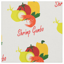 Tecido Gumbo do camarão