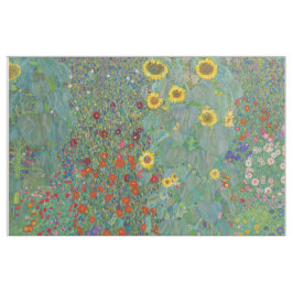 Tecido Gustav Klimt - Jardim do País com Girassóis