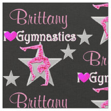 TECIDO GYMNAST PERSONALIZADO, bonito, DE TINTA E P