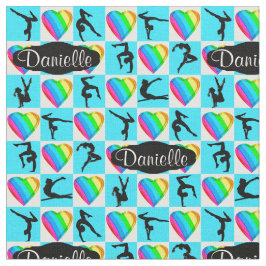 TECIDO GYMNAST PERSONALIZADO DO CORAÇÃO DE CHUMBO 