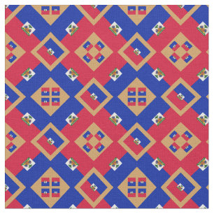 Tecido Haitiano Flag & Trendy Haiti GLD