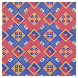 Tecido Haitiano Flag & Trendy Haiti GLD