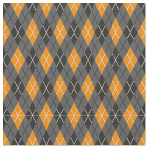 Tecido Halloween Argyle Pattern
