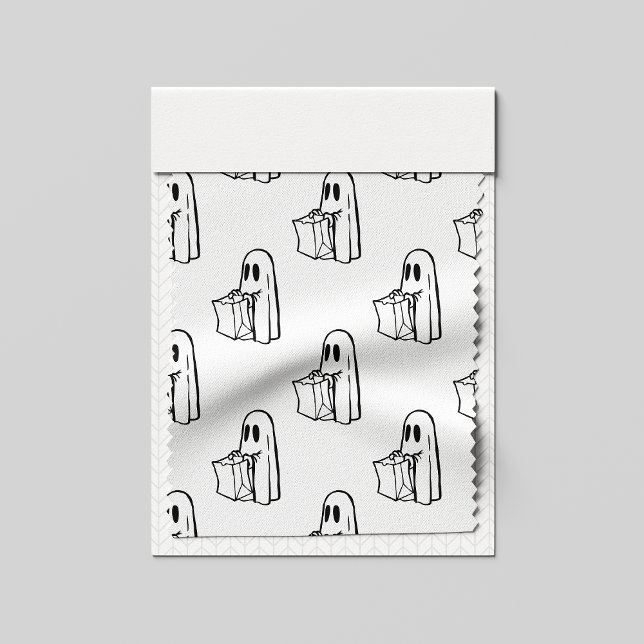 Tecido Halloween, Branco Fantasma, Truque Ou Tratar, Boo (Criador carregado)