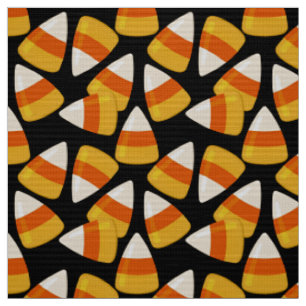 Tecido Halloween Candy Corn Black