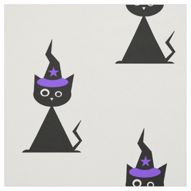 Tecido + Halloween Cat + (Modelo)