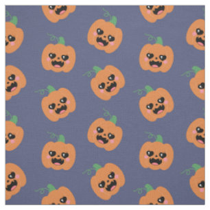 Tecido Halloween Kawaii Pumpkins