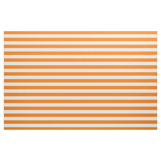 Tecido Halloween Orange White Strips Padrão Moderno Chic (Jarda)