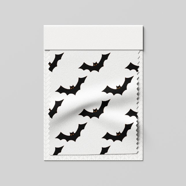 Tecido Halloween, Padrão De Morcegos, Truque Ou Tratament (Criador carregado)