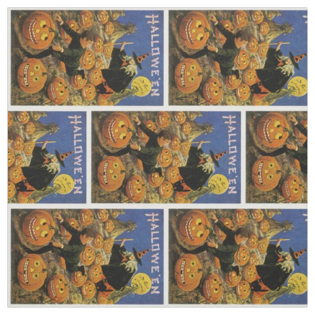 Tecido Halloween Pumpkin Patch Nightmare (Modelo)