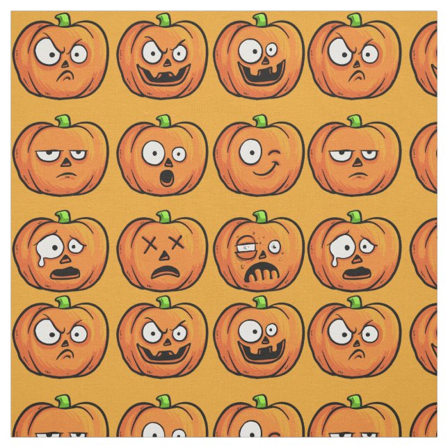 Tecido Halloween Pumpkins (Modelo)