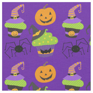 Tecido Halloween roxo, bonito