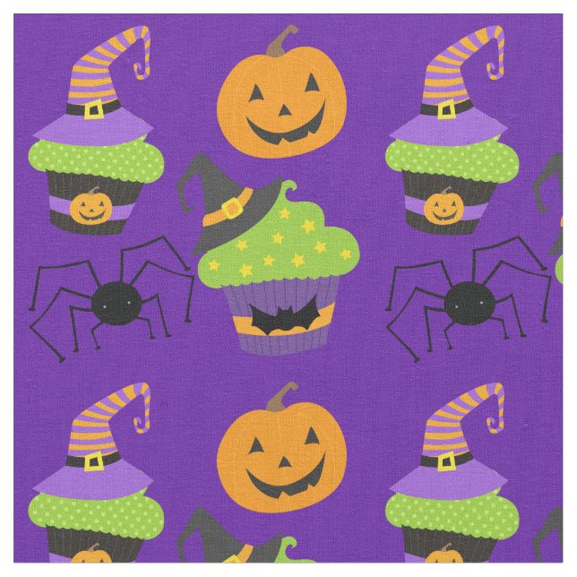 Tecido Halloween roxo, bonito (Detalhe)