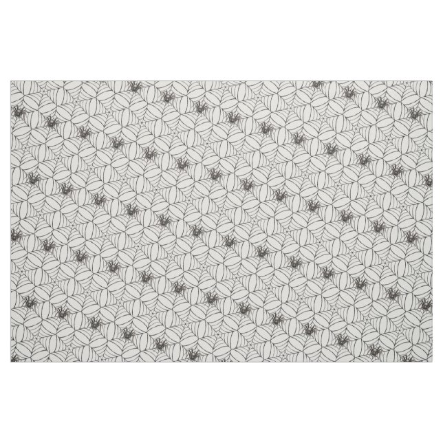 Tecido Halloween Spider Cobwebs Light Creepy Pattery Dive (Fat Quarter)